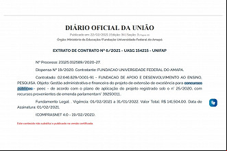 Contratação da banca organizadora do concurso UNIFAP 2021