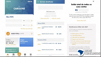 Aplicativo FGTS oferece consulta ao saldo de todas as contas. Imagem: Ache Concursos