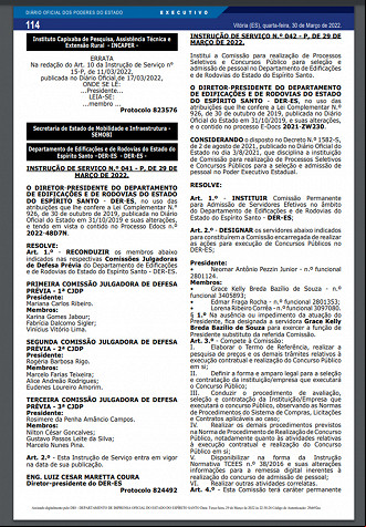 Diário Oficial Diário Oficial