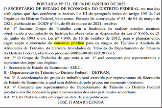 Portaria n° 331 Portaria n° 331