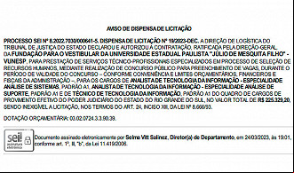 VUNESP coordena concurso TJRS em 2023 VUNESP coordena concurso TJRS em 2023