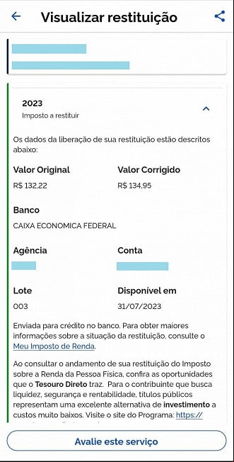 Contribuinte pode consultar o valor da restituição no aplicativo IRPF Contribuinte pode consultar o valor da restituição no aplicativo IRPF