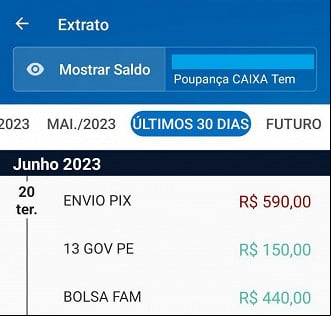 13º do Bolsa Família pago no aplicativo Caixa Tem. 13º do Bolsa Família pago no aplicativo Caixa Tem.