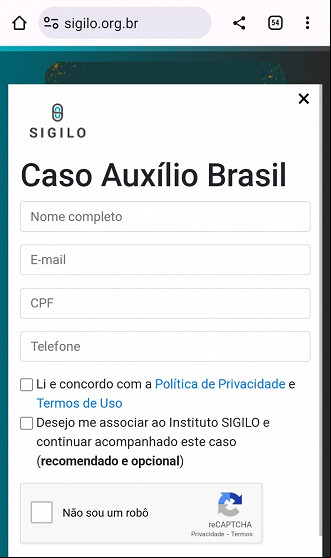Instituto Sigilo abre consulta para saber quem teve os dados vazados do Auxílio Brasil Instituto Sigilo abre consulta para saber quem teve os dados vazados do Auxílio Brasil