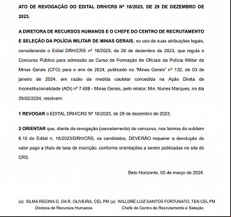 Curso de Formação de Oficiais (CFO) da PMMG Curso de Formação de Oficiais (CFO) da PMMG