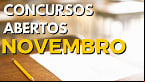4 concursos abertos em Novembro que pagam mais de R$ 20 mil