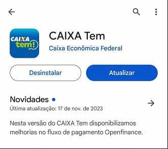 Aplicativo Caixa Tem recebe nova atualização. Aplicativo Caixa Tem recebe nova atualização.