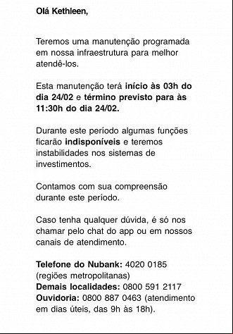 Créditos: Divulgação/Nubank Créditos: Divulgação/Nubank