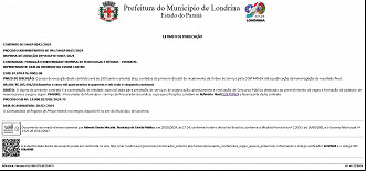 Extrato da contratação da banca Fundatec Extrato da contratação da banca Fundatec