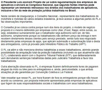 Créditos: Divulgação/SindimotoSP