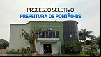 Processo Seletivo Prefeitura de Pontão-RS 2024