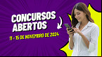 Concursos: Inscrições para 1,9 mil vagas abrem na semana de 11 de Novembro