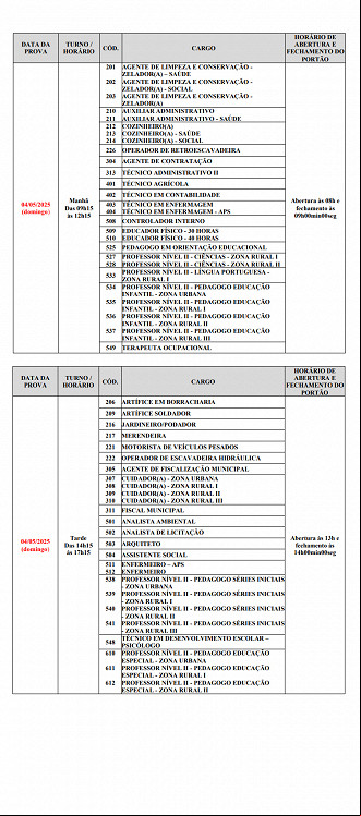 Concurso Monte Negro-RO 2025: Provas no dia 04 de maio
