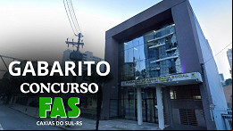 Gabarito FAS Caxias do Sul-RS 2025; veja quando sai Gabarito FAS Caxias do Sul-RS 2025; veja quando sai